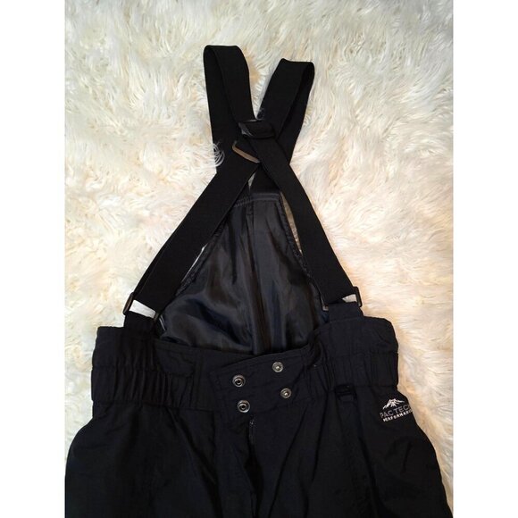 PACTECH LADIES MEDIUM BLACK snow SKI BIBS 36" HIPS NEW 29" inseam nice pair!! - Picture 5 of 13